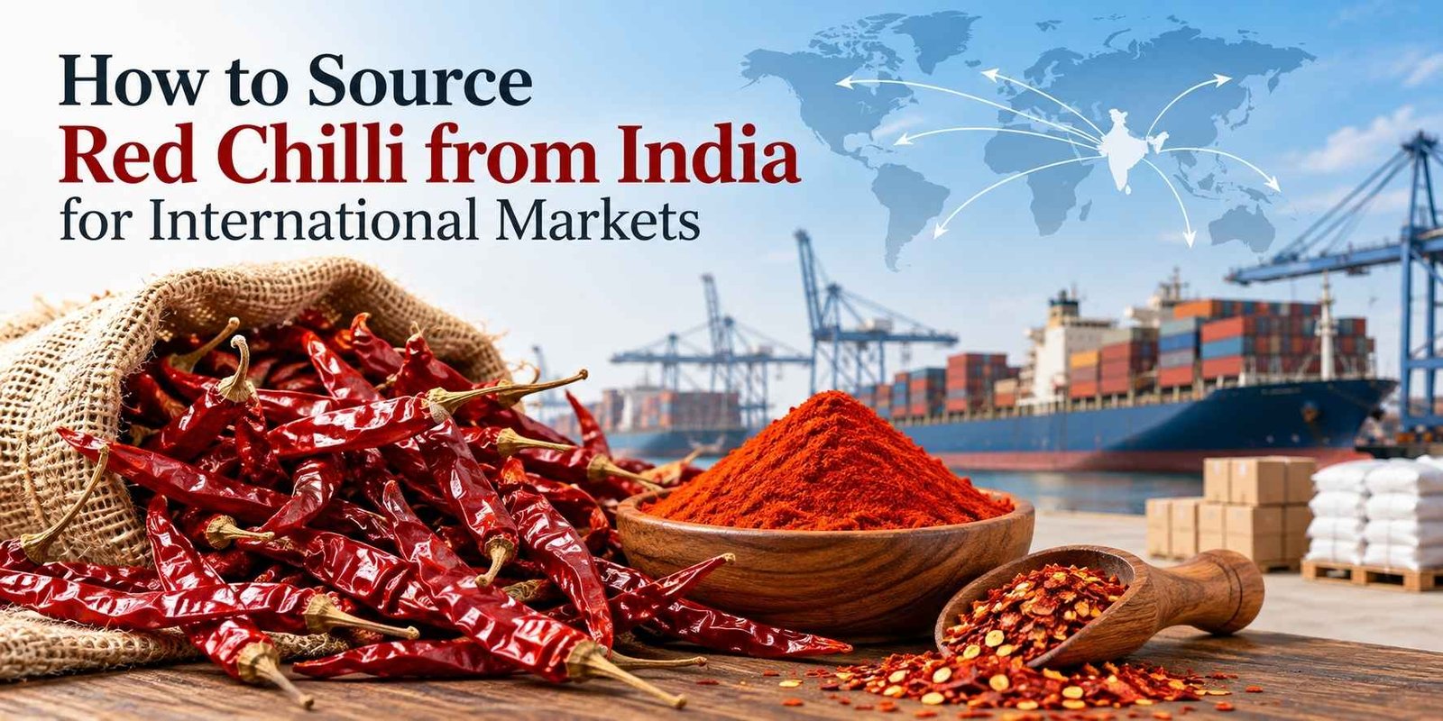 How to Source Red Chilli from India for International Markets